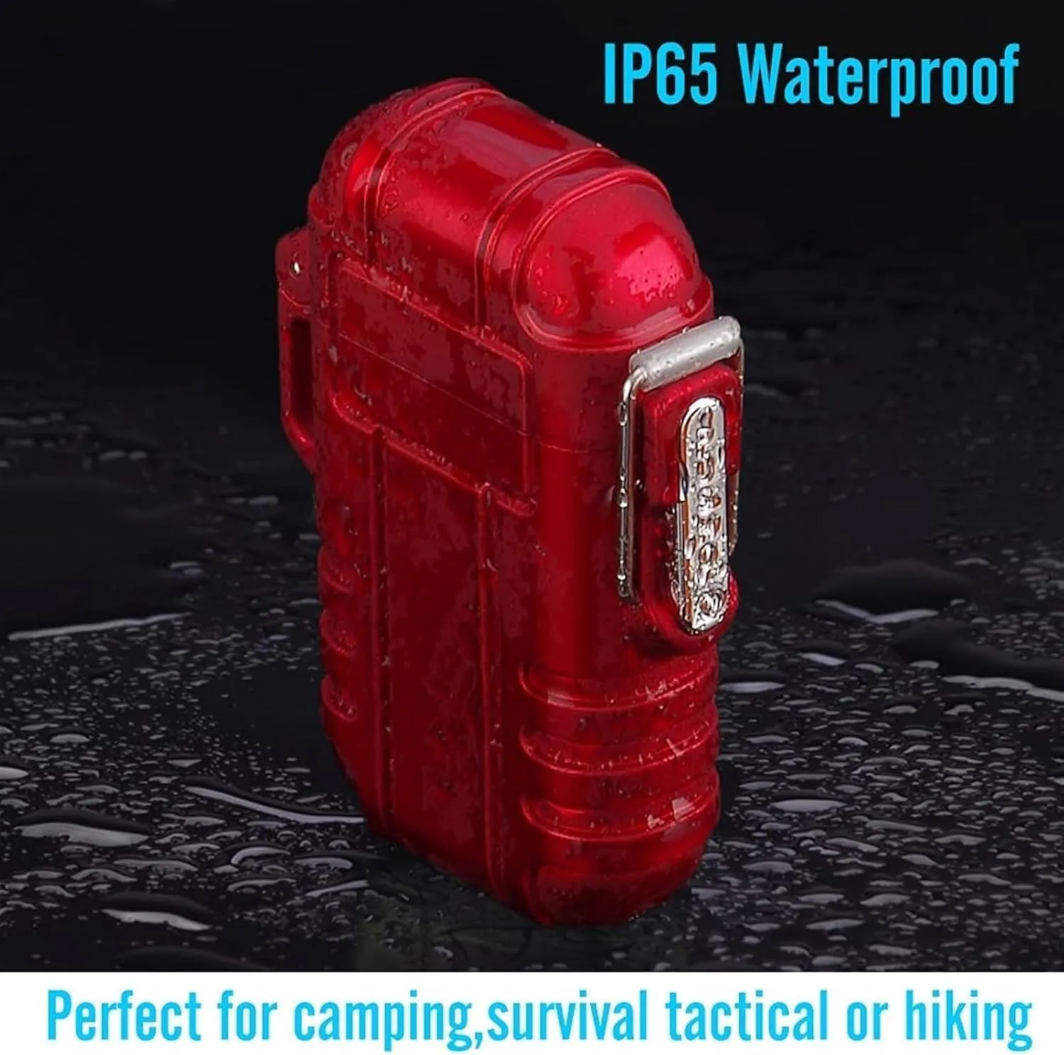 Windproof and Waterproof Lighter Butane Lighter, Jet Flame Butane Lighter with Safety Lock, Outdoor Portable Lighter with Gift Box, for Outdoor Camping Hiking Survival(Green)