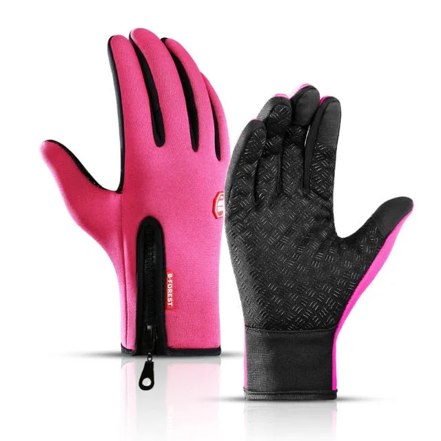 Winter Cycling Gloves Bicycle Warm Touchscreen Full Finger Gloves