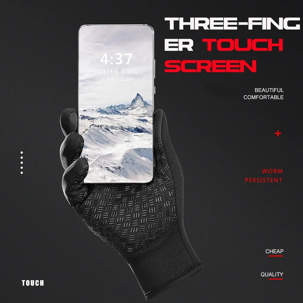 Winter Cycling Gloves Bicycle Warm Touchscreen Full Finger Gloves