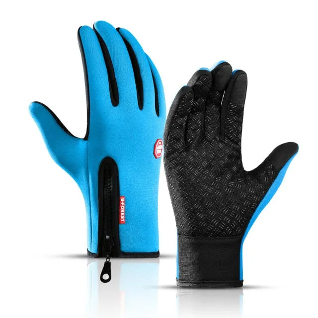 Winter Cycling Gloves Bicycle Warm Touchscreen Full Finger Gloves
