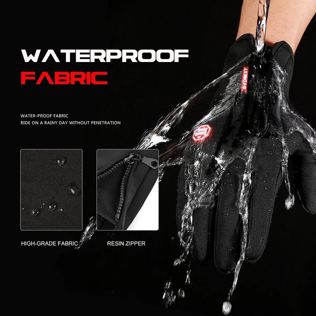 Winter Cycling Gloves Bicycle Warm Touchscreen Full Finger Gloves