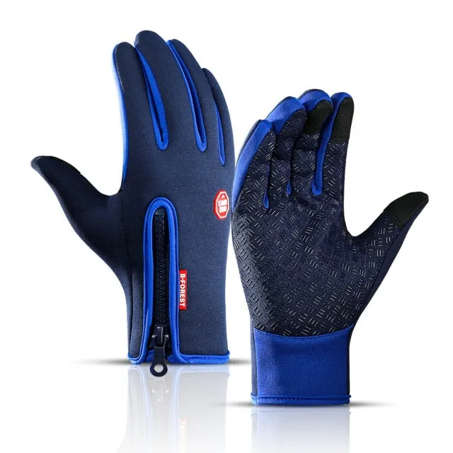 Winter Cycling Gloves Bicycle Warm Touchscreen Full Finger Gloves