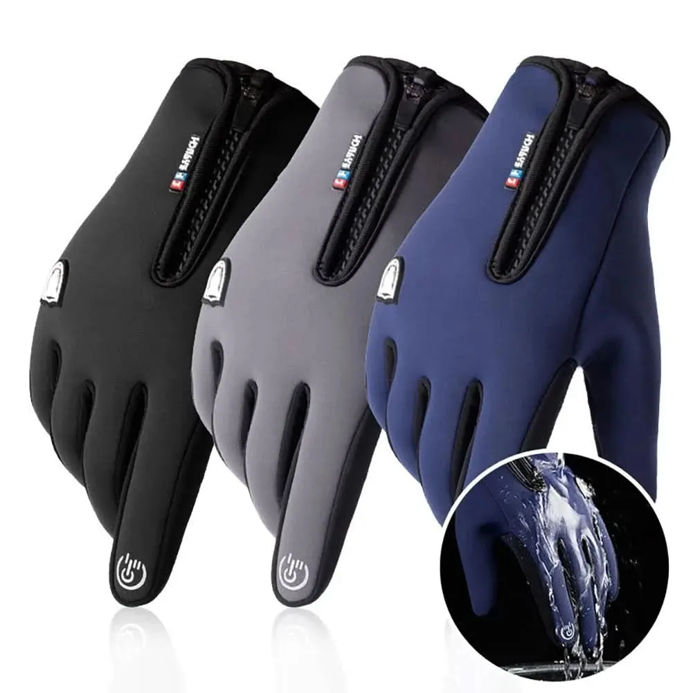 Winter Cycling Gloves with Touch Screen – Men's Thermal Sports & Motorcycle Gloves