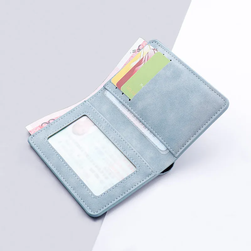 Women's & Men's Mini Driving License Leather Multiple Slots Men's Wallets