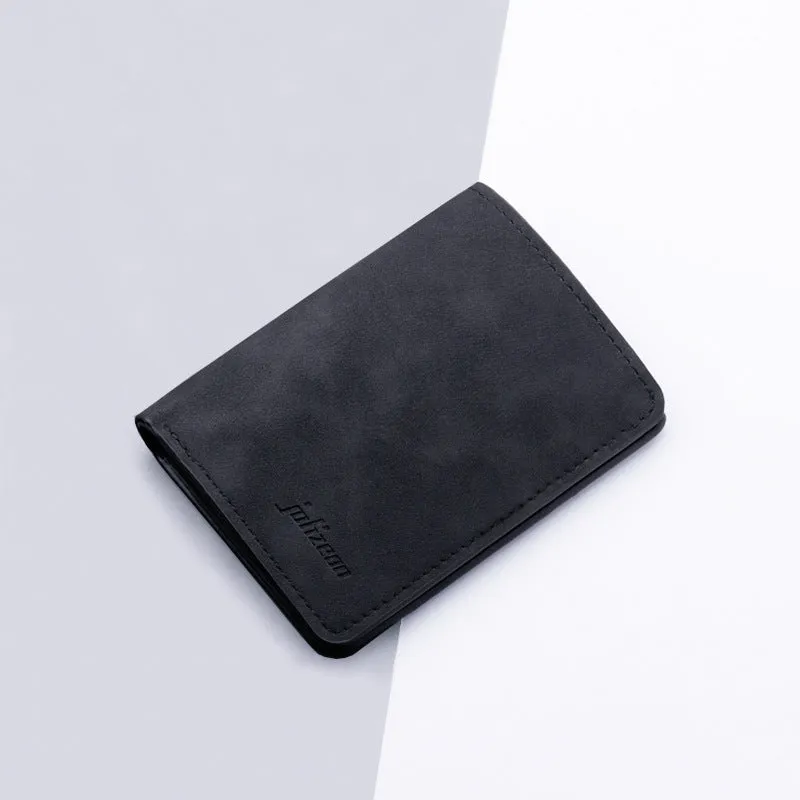 Women's & Men's Mini Driving License Leather Multiple Slots Men's Wallets