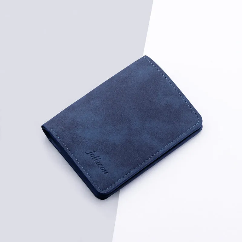 Women's & Men's Mini Driving License Leather Multiple Slots Men's Wallets