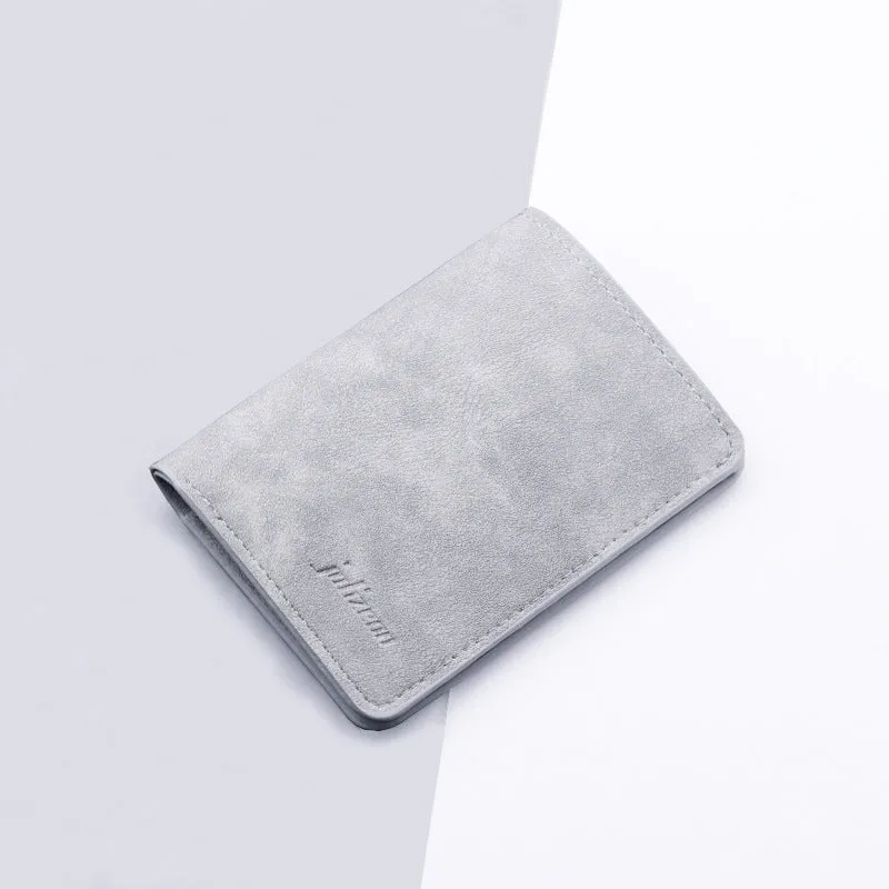 Women's & Men's Mini Driving License Leather Multiple Slots Men's Wallets