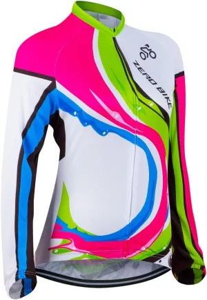 Women's Breathable Long Sleeve Cycling Suit 3D Gel Padded Bicycle Cloting Pants Set UV Protective