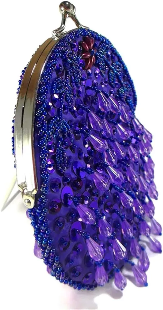 Women's clutch Small sequins evening purse bag for Cocktail Party Prom Wedding Banquet