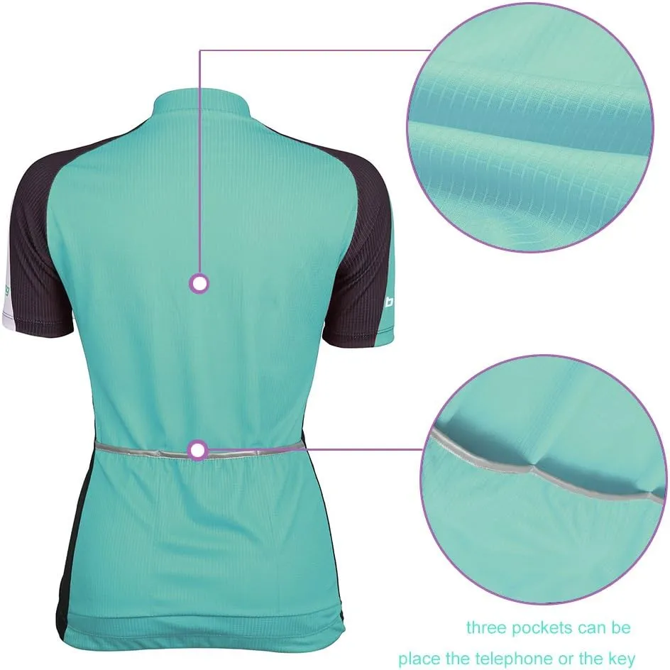 Womens Cycling Jerseys with Three Pockets,Women Cycling Shirt,Women Bike Tank top