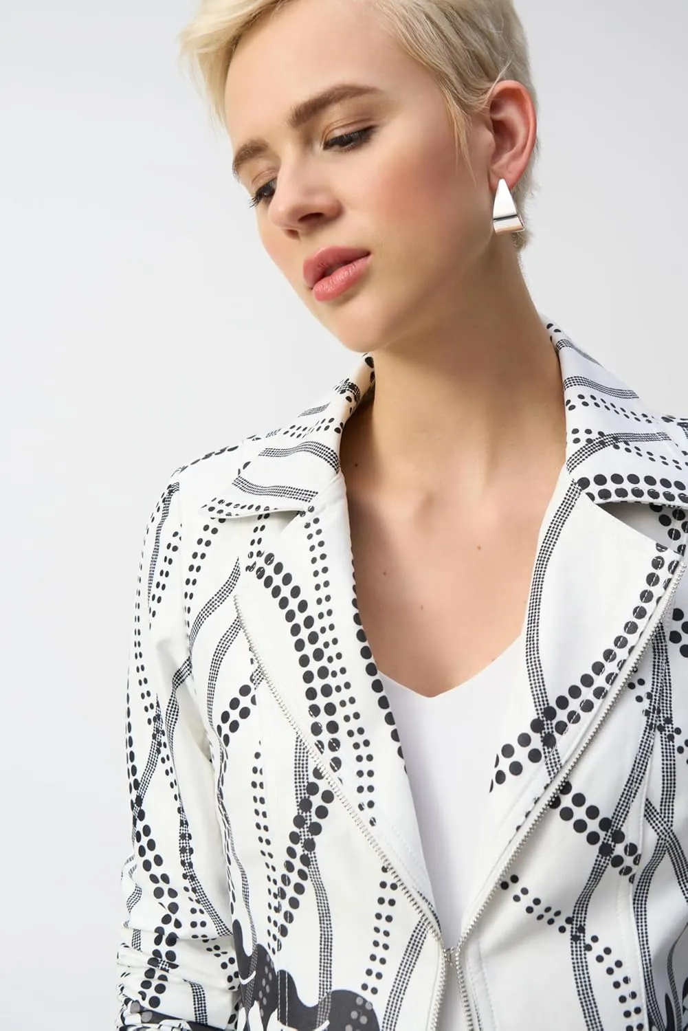Women's Faux Suede Floral Print Jacket