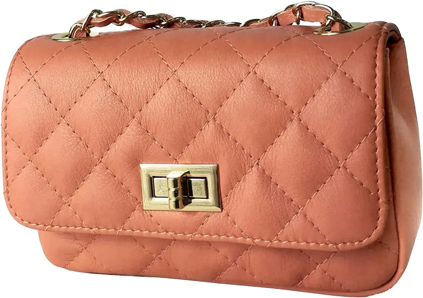 Women's Italian Handmade Genuine Leather Cleo Shoulder Bag/Purse/HandBag/Totebag With Beautiful Shoulder Strap - Rosa