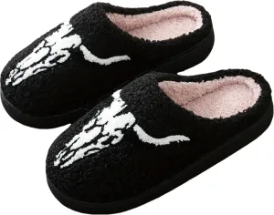 Women's Men's Fuzzy Memory Foam Slippers Fluffy Warm Comfort Light Weight Indoor Outdoor House Couple Shoes