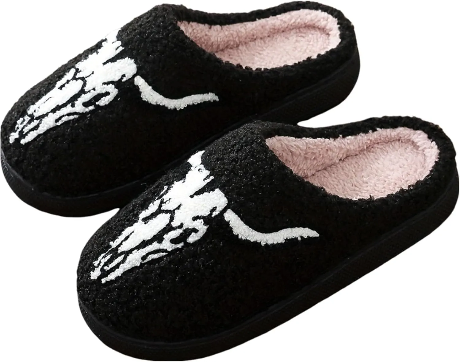Women's Men's Fuzzy Memory Foam Slippers Fluffy Warm Comfort Light Weight Indoor Outdoor House Couple Shoes