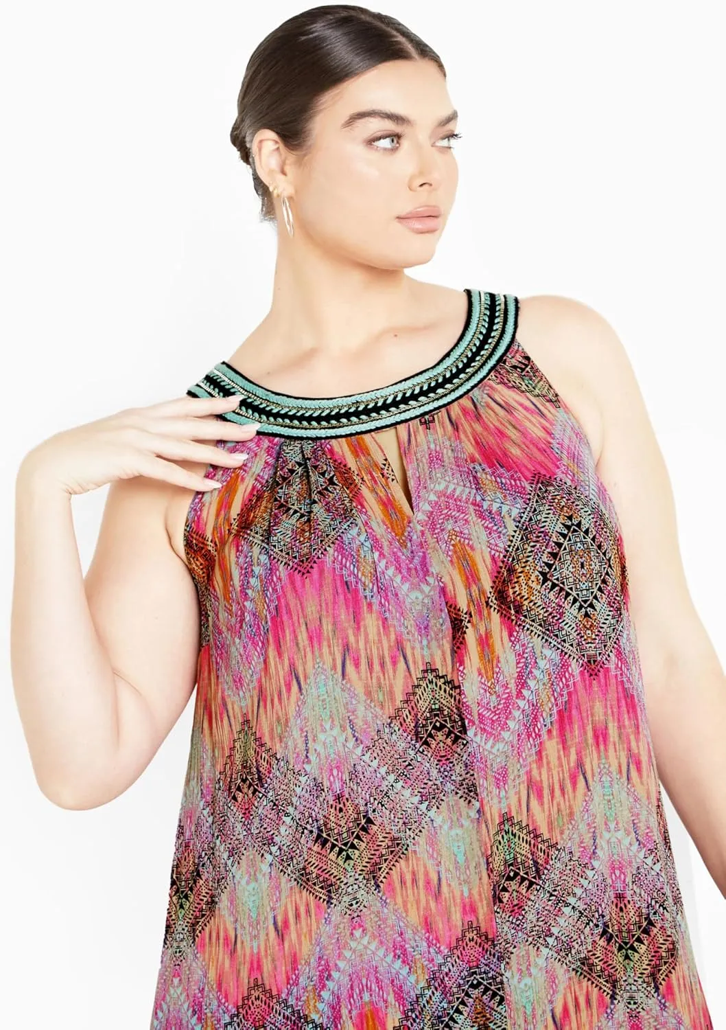 Women's Plus Size Mel Beaded Maxi Dress