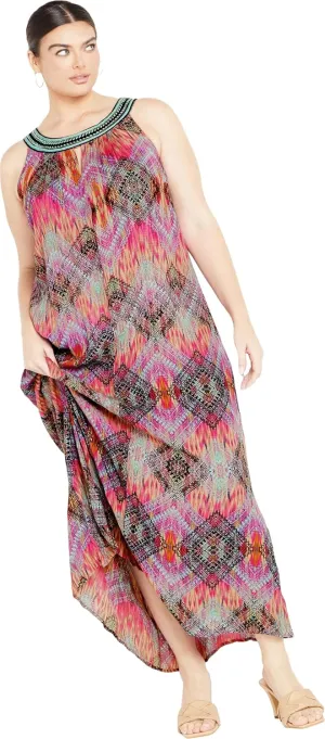 Women's Plus Size Mel Beaded Maxi Dress