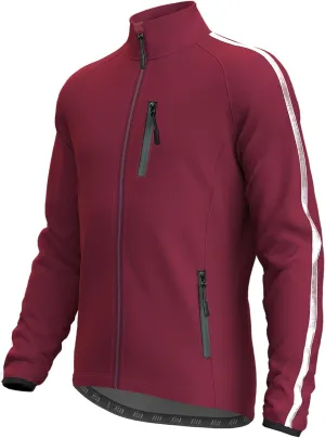 Wulibike Cycling Jackets for Men, Reflective Running Jacket Men Winter Cold Weather Cycling Clothing Full Zip with Pockets