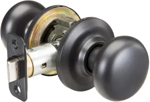 Yale Security Cambridge, Passage Knob, Black Suede