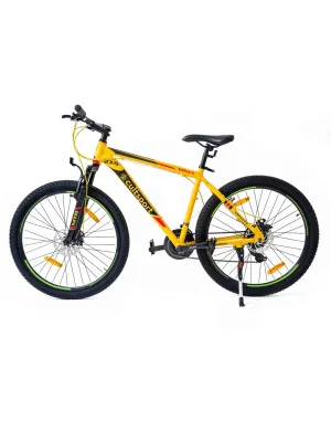 Yoma Alloy 21 Speed Shimano Gear 27.5 inch Mountain Cycle, Dual Disc Brake, Front Suspension, Double Wall Rim, Free Trainer Sessions, Cycling Event