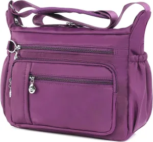 YouNuo Cross body Purse, Nylon Crossbody Bags for Women with Pockets and Compartments, Waterproof Crossbody Shoulder Handbags