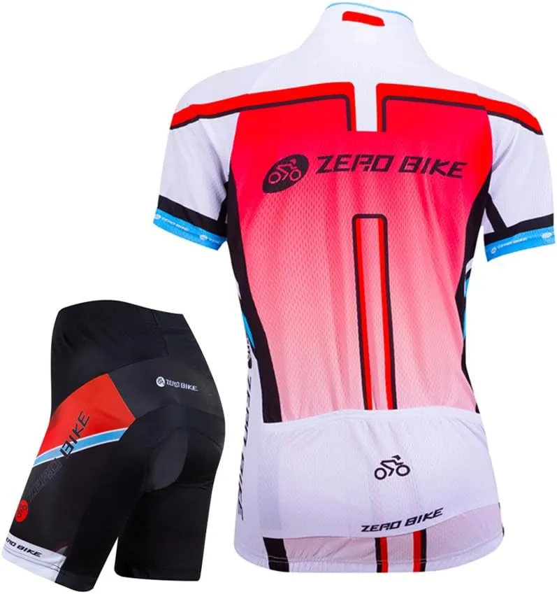 ZEROBIKE® Women's Short Sleeve Cycling Jersey Jacket Cycling Shirt Quick Dry Breathable Mountain Clothing Bike Top