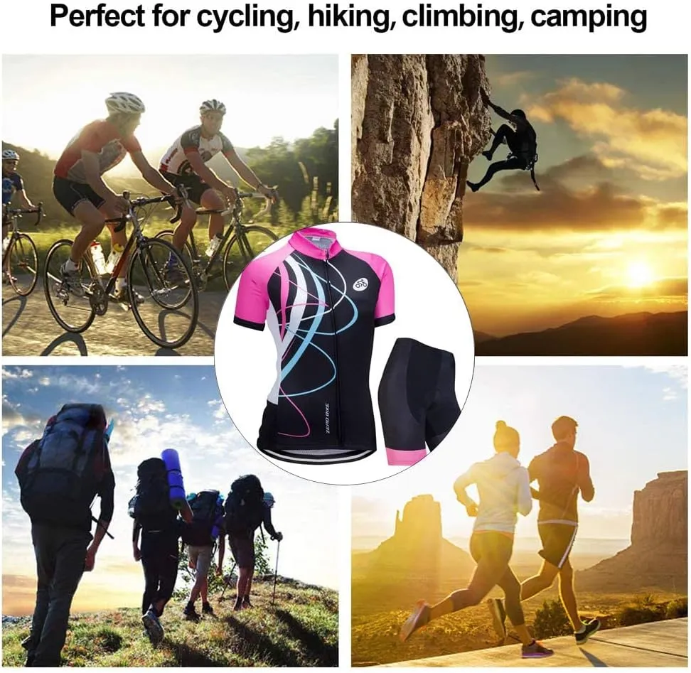 ZEROBIKE® Women's Short Sleeve Cycling Jersey Jacket Cycling Shirt Quick Dry Breathable Mountain Clothing Bike Top