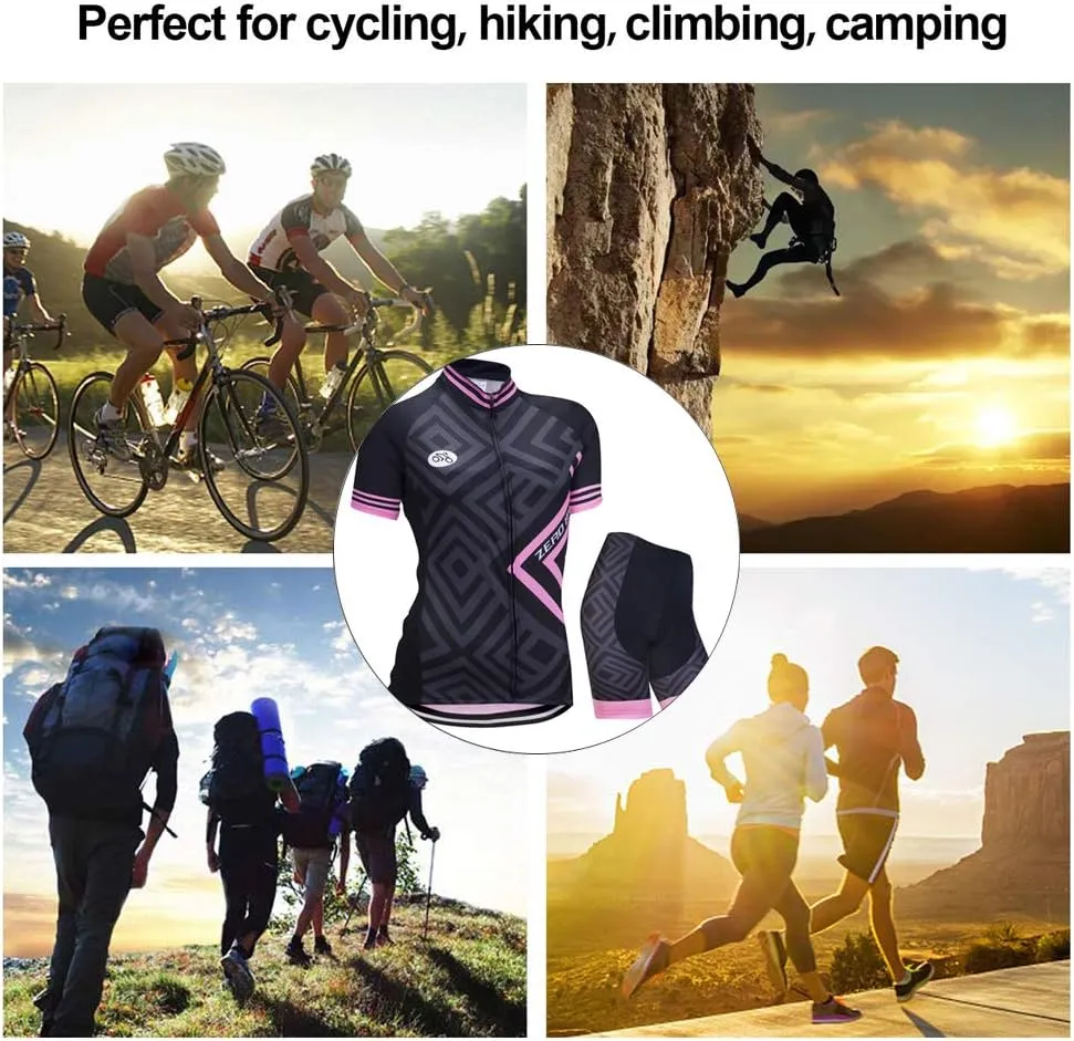 ZEROBIKE® Women's Short Sleeve Cycling Jersey Jacket Cycling Shirt Quick Dry Breathable Mountain Clothing Bike Top