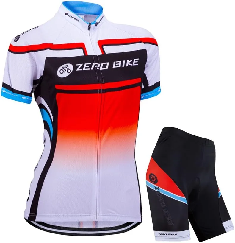 ZEROBIKE® Women's Short Sleeve Cycling Jersey Jacket Cycling Shirt Quick Dry Breathable Mountain Clothing Bike Top