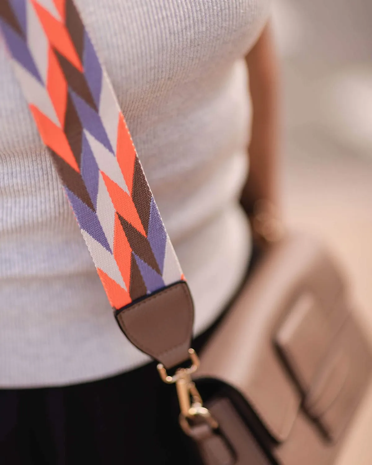 Ziggy Guitar Strap Fluoro Orange