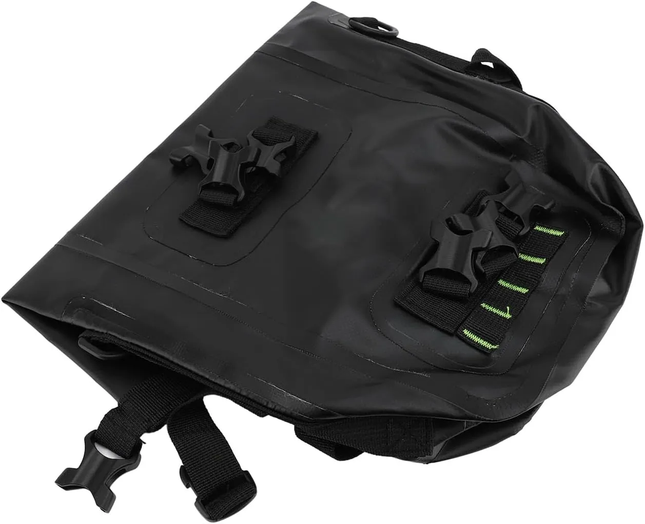 ZJchao Motorcycle Crash Bar Bag 8L Water Resistant Quick Release Side Frame Bumper Bag for Travel (Black)