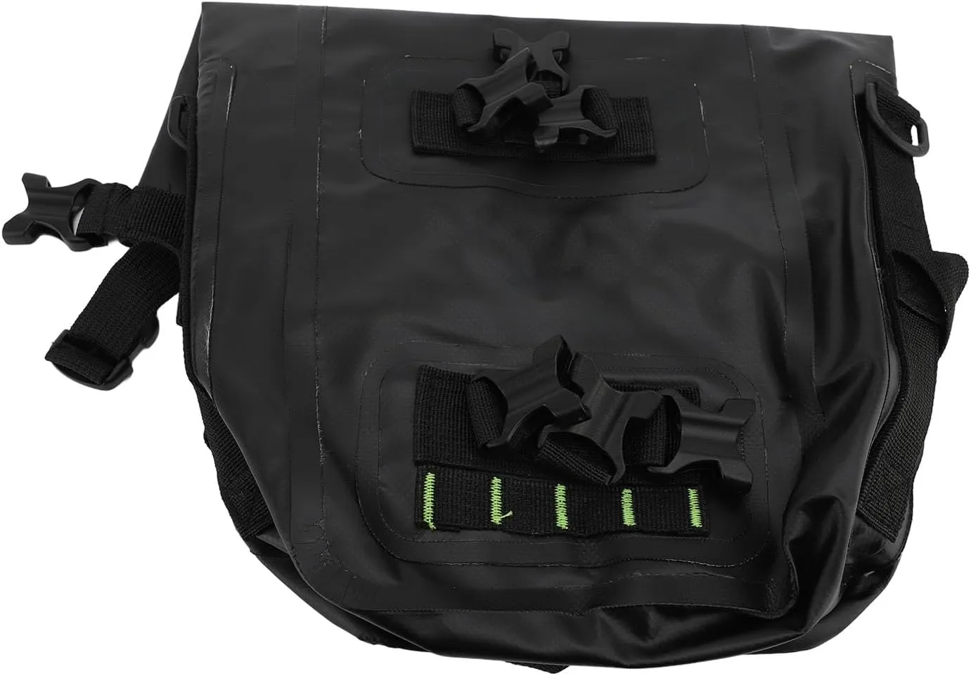 ZJchao Motorcycle Crash Bar Bag 8L Water Resistant Quick Release Side Frame Bumper Bag for Travel (Black)